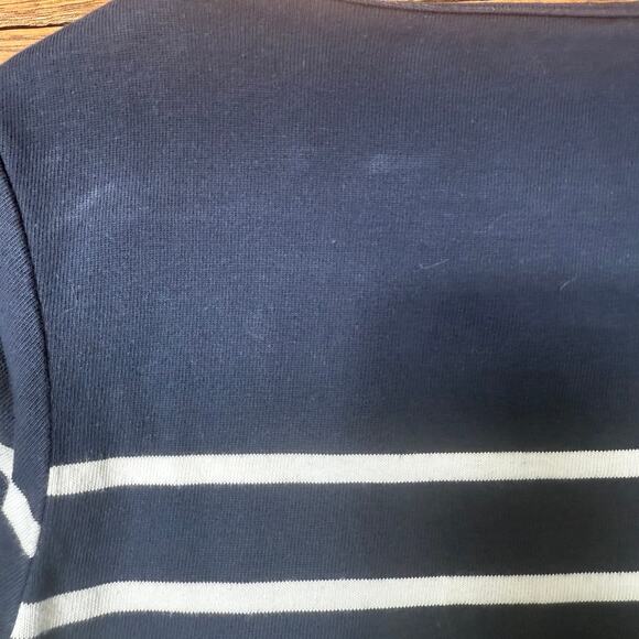 J. McLaughlin Navy and White Striped Midi Dress - Picture 8 of 8